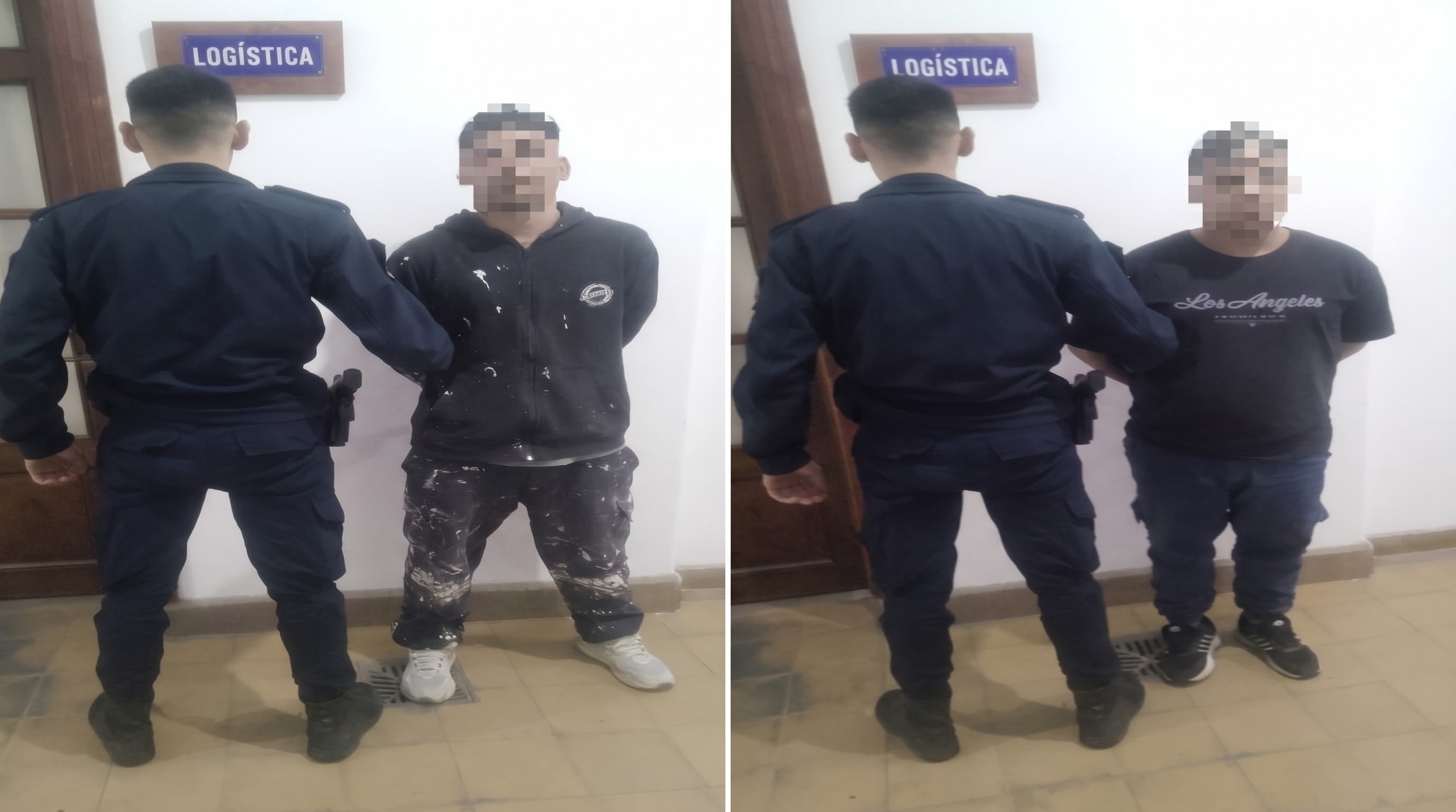 Dos hombres fueron aprehendidos tras ingresar a una vivienda luego de forzar la puerta