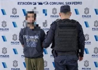 Aprehendieron a un hombre por agredir a su pareja en una vivienda